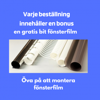 Frostad fönsterfilm måttbeställd DLX 01/01