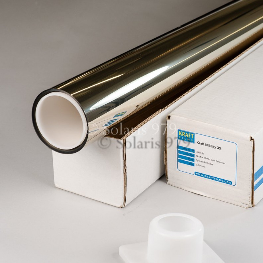 Infinity 35, Gold Solar Control Kraftfilms ROLL 1,52x30,5m Infinity 35, Gold Solar Control Film, 1,52x30,5m